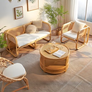 Juego de Sofás de Ratán 100% Natural de Alta Calidad, Muebles para el Hogar, Resort, Restaurante, Hotel, Nuevos Diseños, Sofás - Product Image 6