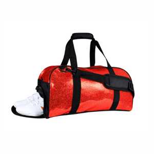 Sac de sport personnalisé à paillettes pour cheerleading, sac d'équipe scintillant avec fermeture éclair en polyester, sac d'entraînement personnalisé avec nom - Product Image 6