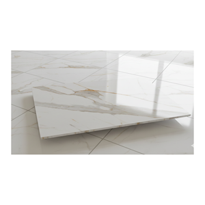Azulejo de porcelana de mármol de Carrara superblanco, revestimiento de suelo y pared, ideas de azulejos Calacatta, 600x1200mm, nuevos diseños - Product Image 1