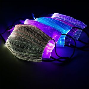 Masque LED 7 couleurs pour Halloween, masques de fête costumés lumineux, costume d'Halloween avec masque LED - Product Image 2