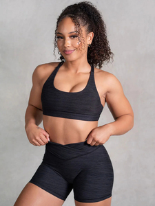Women Quick Dry Breathable High Elastic Scrunch Butt Sports Shorts High Waist Gym Fitness <b>Leggings</b> Eco-Friendly Seamless Yoga - Product Image 3