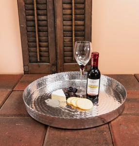 Premium Quality Stainless Steel Elegant Metal Charger <b>Plate</b> Luxury Handmade Classic Round Silver Table Top Design 50pcs MOQ - Product Image 2