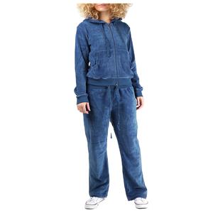 Automne hiver femmes velours deux pièces Jogging pantalon ensemble Designer Logo pleine longueur survêtement décontracté velours survêtements 2026 - Product Image 2