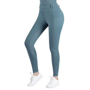 Women's Riding Tights <b>Knee</b>-<b>Patch</b> Breeches Equestrian Horse Riding Pants Sports Tights Multi Pockets Compression Tights - Product Image 1