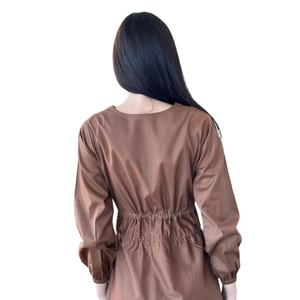 Nuevo Diseño, Vestidos Casuales Transpirables para Mujer, Cuello en V, Color Sólido, Tallas Grandes, Logotipo y Colores Personalizables - Product Image 4