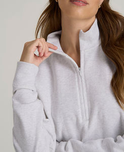 Sudaderas de invierno para mujer al por mayor, de la mejor calidad, con forro, cuello alto, bordadas, 100% algodón polar, transpirables, con cremallera, MOQ bajo - Product Image 4