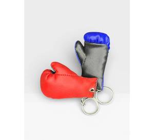 PU Leather <b>Mini</b> Boxing Gloves Keychain Durable 3D Fighting Glove <b>Keyring</b> Pendant for Sports Fans Souvenirs & Promotional Gifts - Product Image 2