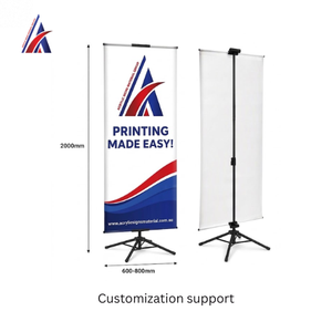Meilleure Vente Excellent Support de Bannière à 4 Pieds 600mm 800mm x 2000mm Cadre de Présentation pour Expositions et Supermarchés - Product Image 2