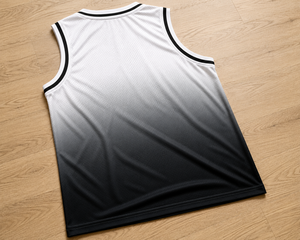 Camiseta de Baloncesto Unisex con Degradado de Color, Cuello en V, Sin Mangas, Transpirable, de Malla, Ajuste Regular para Adultos, Estampado Sublimado - Product Image 2
