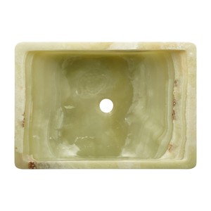 Afghan Green Onyx Modern Rectangle Shaped Luxury Bathroom Sink <b>Basin</b> for Wall Cladding & Kitchen Use Wholesale Supplier Exporter - Product Image 4