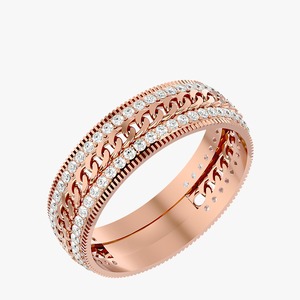 Bague Hip Hop en Diamant de Qualité Supérieure pour Hommes et Femmes, Bijou Tendance pour Célébrations et Tenues Décontractées, Disponible au Meilleur Prix du Marché - Product Image 3