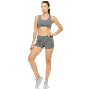 Short de sport pour femme en coton polaire respirant, anti-rides, séchage rapide, taille mi-haute, rose, grande taille, décontracté, pour le jogging – Offre Spéciale Éco-responsable - Product Image 1