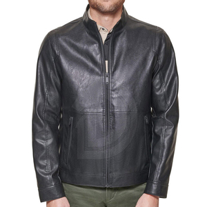 Veste en cuir décontractée pour homme, prix de gros, haute qualité, style tendance, veste en cuir à la mode pour homme - Product Image 3