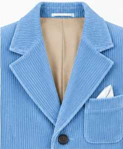 เสื้อโค้ทยาวสีน้ำเงินกรมท่าสำหรับผู้หญิง แขนยาว ติดกระดุม - Product Image 3