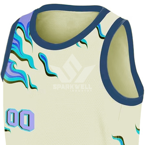 Camiseta de Baloncesto Sublimada con Estampado Personalizado, Unisex, Sin Mangas, Malla Transpirable, Cuello Redondo, 100% Poliéster, para Todas las Temporadas, Deporte para Adultos - Product Image 6