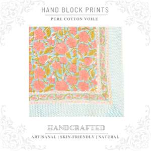 Meilleur sarong en coton imprimé à la main pour femmes, léger, idéal comme cache-maillot de bain, pour la plage et les vacances d'été - Product Image 2