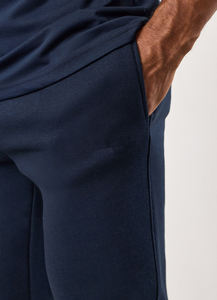 Men's Vintage Acid Wash Navy Blue Cotton Sweatpants Elastic Waist Vintage <b>Joggers</b> Side Pockets Midweight Knitted Autumn Wear - Product Image 6