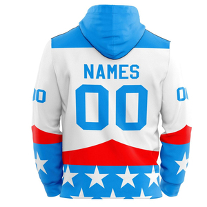 Nuestras sudaderas premium de hockey sobre hielo presentan un diseño clásico con cuello con cordones, logotipo y diseño personalizados, tallas grandes, OEM. - Product Image 6