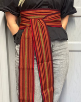 Ceinture Krayka Hutsul ukrainienne tissée à la main en laine, largeur personnalisée, style traditionnel folklorique slavique, cadeaux Kushak