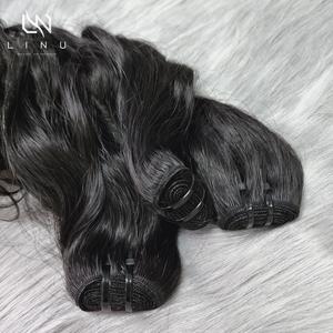 100% cheveux humains vietnamiens bruts vague naturelle couleur noire doux soyeux paquet avec dentelle HD superbe qualité expédition rapide dans le monde entier - Product Image 2