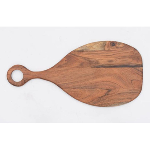 Planche à découper de luxe ronde en marbre blanc et bois d'acacia, design assemblé, plateau de service artisanal pour fromages, viandes et charcuteries - Product Image 4