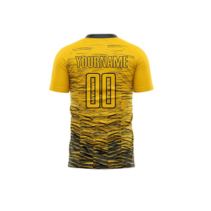 Op maat bedrukte voetbaltenues, snel drogende sportkleding met logo, naam en nummer voor clubs, wedstrijdtenues. - Product Image 3