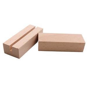 Wood Business <b>Card</b> Stand Place <b>Card</b> Holder for <b>Wedding</b> Hotel Party Hut Shape Wholesale Custom Engraving Solid Wood <b>Card</b> Holder - Product Image 3