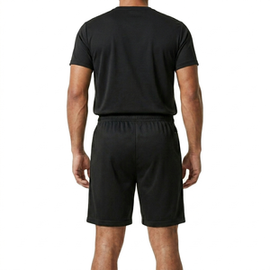 Shorts décontractés pour hommes avec logo personnalisé, 100% polyester, double rayures, respirants, taille élastique, pour l'entraînement, la course à pied et la salle de sport - Product Image 6