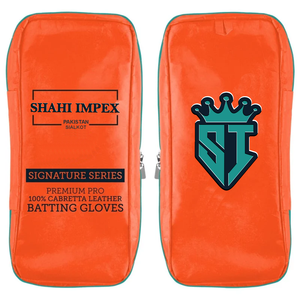ถุงมือตีเบสบอลหนังแท้คุณภาพพรีเมียมสำหรับมือซ้าย ยี่ห้อ Shahi Impex พร้อมที่รัดข้อมือแบบตีนตุ๊กแก สีเขียวมิ้นท์+สีดำ สำหรับฝึกซ้อมเบสบอล - Product Image 6