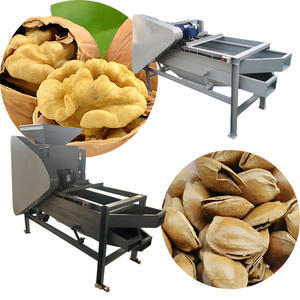 Machine à décortiquer les amandes de 300-500 kg/heure, grande capacité, pour casser les noyaux et séparer les coques, avec services de vente - Product Image 1