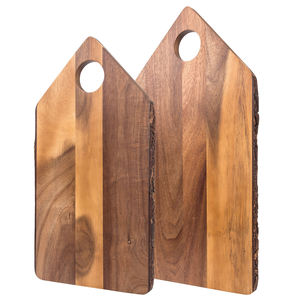 Planche à découper rectangulaire en bois d'acacia, écologique, compatible lave-vaisselle, épaisseur 1,5 cm, ensemble de planches à découper pour légumes, logo personnalisé, utilisation à domicile ou en restaurant - Product Image 3