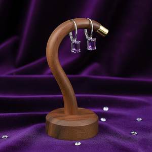 Pendientes de Amatista con Corte Esmeralda, Rectangulares Azules, Piedra de Nacimiento de Febrero, Joyería Elegante con Gemas, Regalo para Mamá - Product Image 4