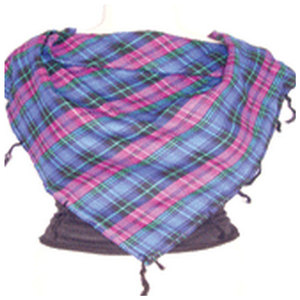 Stylish Large Square Checkered Twill Tassels Scarf Soft Warm Lightweight Knitted Summer Shawl <b>Wrap</b> Fashion Neck <b>Head</b> Scarf - Product Image 4