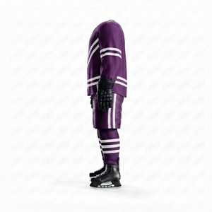 Uniforme de Hockey sobre Hielo Hecho con Material Atlético Elástico, Zonas de Hombro Flexibles, Paneles de Malla Transpirable, Extremos de Mangas Duraderos - Product Image 2
