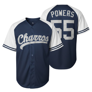 เสื้อเบสบอลรุ่น Custom Player Edition แบบติดกระดุมเต็มตัว ผลิตจากผ้าโพลีเอสเตอร์ตาข่าย 100% ตัดเย็บด้วยระบบอัตโนมัติ แขนเสื้อแบบแร็กแลน ชุดยูนิฟอร์มทีม - Product Image 1