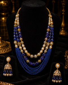 Ensemble de bijoux Arya Digital Vintage ethnique pour femme, collier, boucles d'oreilles et bague en résine acrylique, plaqué or, motif floral, pour mariage - Product Image 4