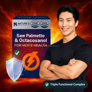 Saw Palmetto Capsules de zinc et d'octacosanol avec acide laurique pour le bien-être des hommes - Product Image 4