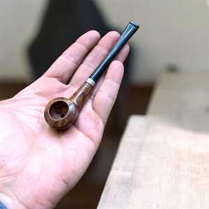 Smoking Cigarette Wooden Cigar <b>Pipe</b> Mirror Finish Polished Wood Resin Stem Fitting <b>Hookah</b> Mouth Tip Hand Craft Cigar - Product Image 3
