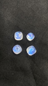 Certified Mix Lot Of Natural Rainbow Fire Moonstone <b>Square</b> <b>Cushion</b> Shape Cabochons Stones Loose Gemstones 7.40 Carat - Product Image 5