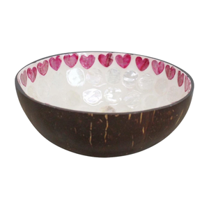 Tazón de Cáscara de Coco Reciclada - Incrustaciones de Madreperla Eco-Chic - Artículos Sostenibles para el Hogar - Product Image 2