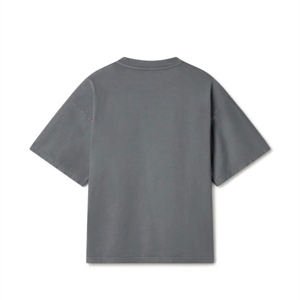 Camiseta de hombre al por mayor OEM personalizada con hombros caídos, de algodón, con logotipo bordado, lisa, ecológica, de secado rápido, a la moda - Product Image 2