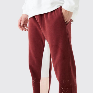 Men's High Waist Custom Jogger Pants Cotton Fleece <b>Sweatpants</b> with <b>Oversized</b> Wide Leg sun faded acid wash Men's Pants Washed - Product Image 6
