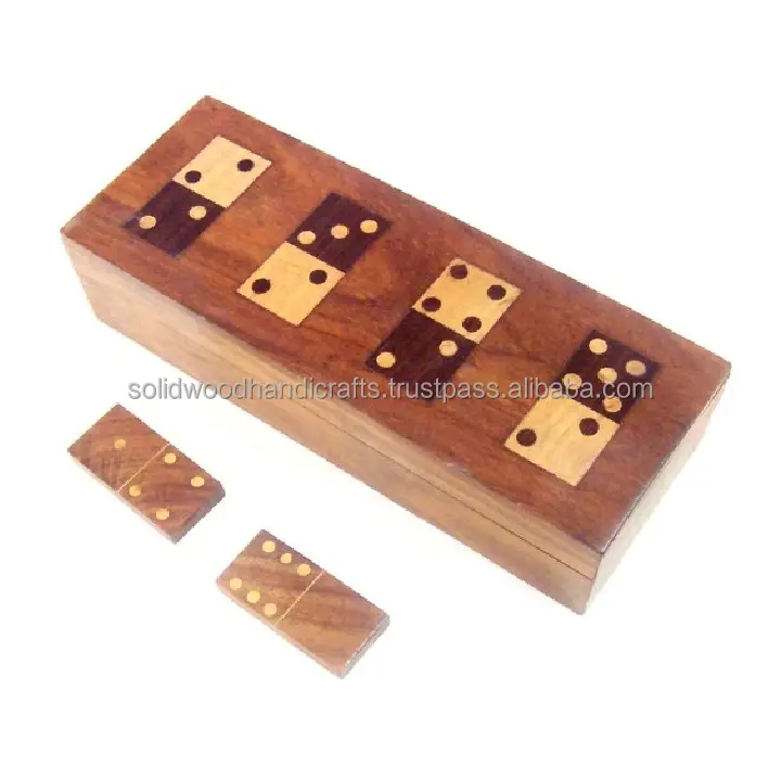 新しい木製ハンドクラフト木製ドミノゲーム製品