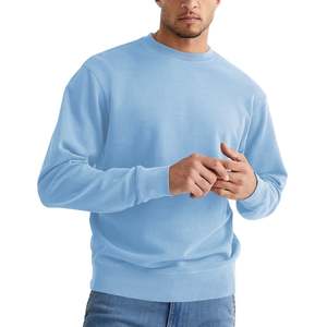 Sudadera Oversize de Cuello Redondo para Hombre, Suave, de Peso Medio, 100% Algodón Felpa, 300 GSM, Básica, con Dobladillo y Puños Acanalados para Invierno - Product Image 3