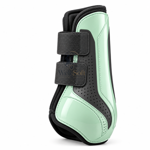 Bottes de brossage pour chevaux durables avec rembourrage doux, sangles sécurisées et ajustement confortable pour la pratique quotidienne et les séances d'entraînement. - Product Image 3