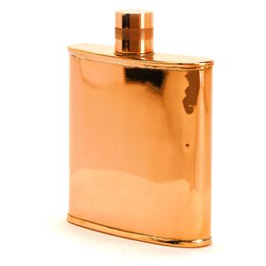Flacon à whisky en cuivre pur de qualité supérieure, fait main, vintage, bouteille de liqueur de poche, anti-fuite, accessoire de bar de voyage pour les aventures en plein air - Product Image 4