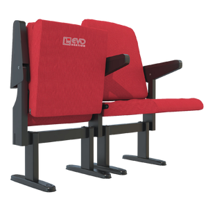 Venta al por mayor EVO308 Silla plegable de madera de hierro de lujo personalizable Muebles modernos de teatro al aire libre para auditorio Escuelas Películas - Product Image 1