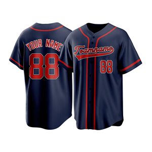 Uniforme de Béisbol Personalizado con Nombre, Diseño de Rayas Finas en Malla de Poliéster, Transpirable, Impresión de Alta Resolución - Product Image 6