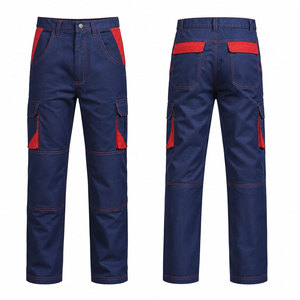 Custom logo Industrial Flame Resistant Cotton Oilfield Workwear Blue/Red Color FR <b>Work</b> <b>Cargo</b> <b>Pant</b> for Men - Product Image 1