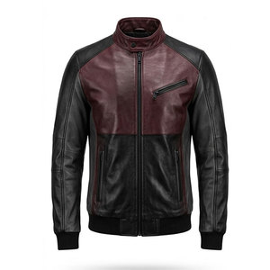 Chaqueta de cuero refinada para hombre, diseñada para la moda urbana, con ajuste cómodo, bolsillos funcionales y apariencia premium. - Product Image 1